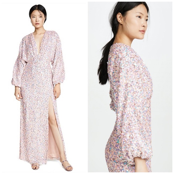 Retrofete Camille Sequin Dress In Tutti 